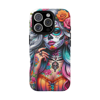 Sugar Skull Goddess – Día de los Muertos Floral Queen Mobile Cover