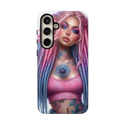 Boho Dream – Vibrant Dreadlocks & Floral Ink Mobile Cover