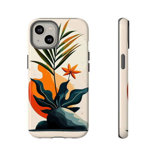 Tropical Bloom – Minimalist Nature Phone Case for iPhone, Samsung & Pixel