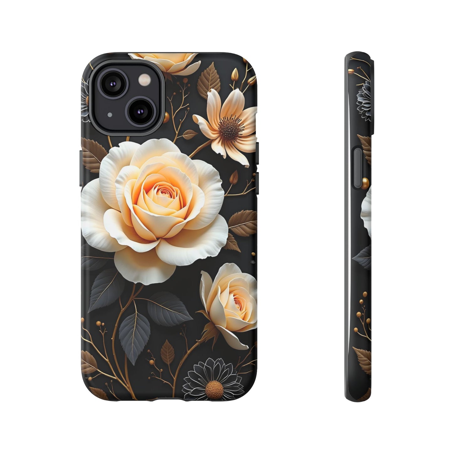 Elegant 3D Floral Design, Botanical Phone Case design for Iphone.