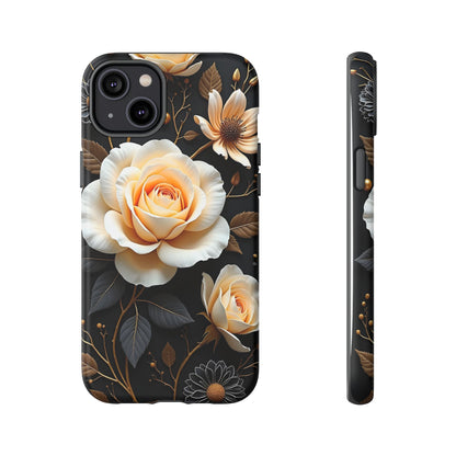 Elegant 3D Floral Design, Botanical Phone Case design for Iphone.