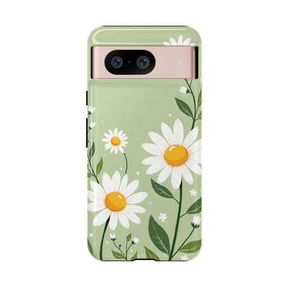 Green Floral Case, Daisy Pattern Design, Iphone Case Design, Perfect Gift For Her
