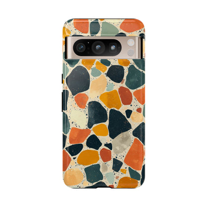 Terracotta & Teal Terrazzo Phone Case for iPhone, google Pixel & Samsung