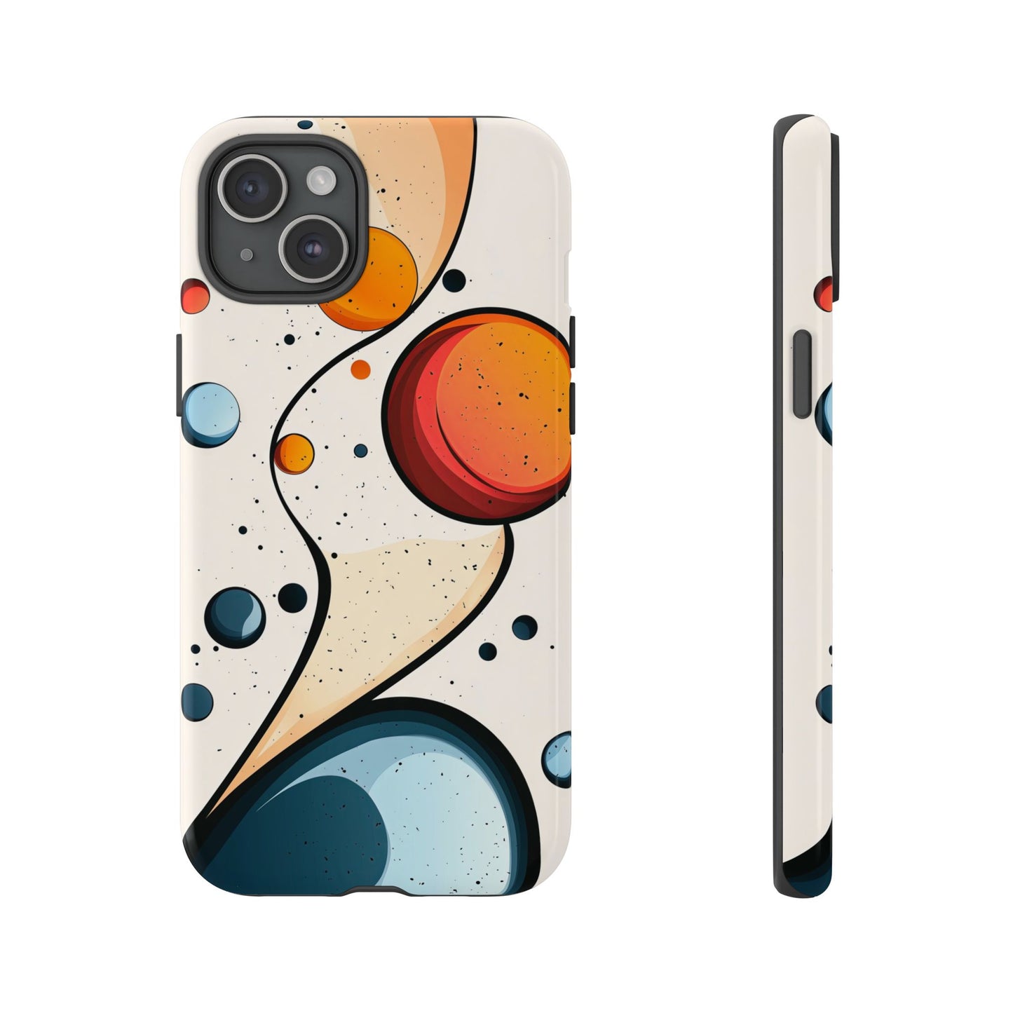 Solar Drift – Abstract Orbital Phone Case for iPhone, Samsung & Pixel