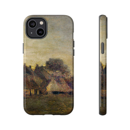 Van Gogh Village Painting Phone Case - iPhone, Samsung, Pixel - Artistic Starry Night Cover, Gift for Art Lovers