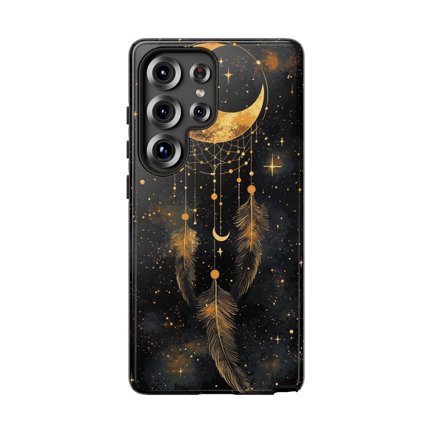 Golden Moon Boho Dreamcatcher Phone Case for iPhone, Pixel & Samsung