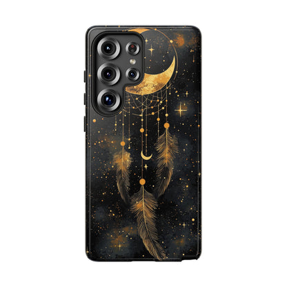 Golden Moon Boho Dreamcatcher Phone Case for iPhone, Pixel & Samsung