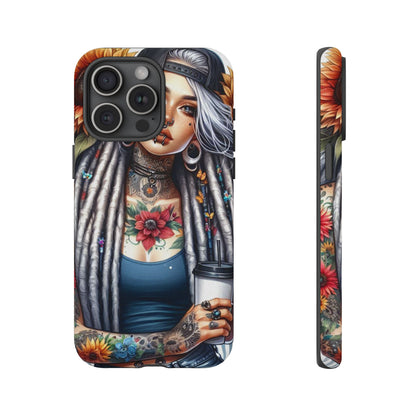 Sunflower Queen – Boho Rebel Tattoo Mobile Cover