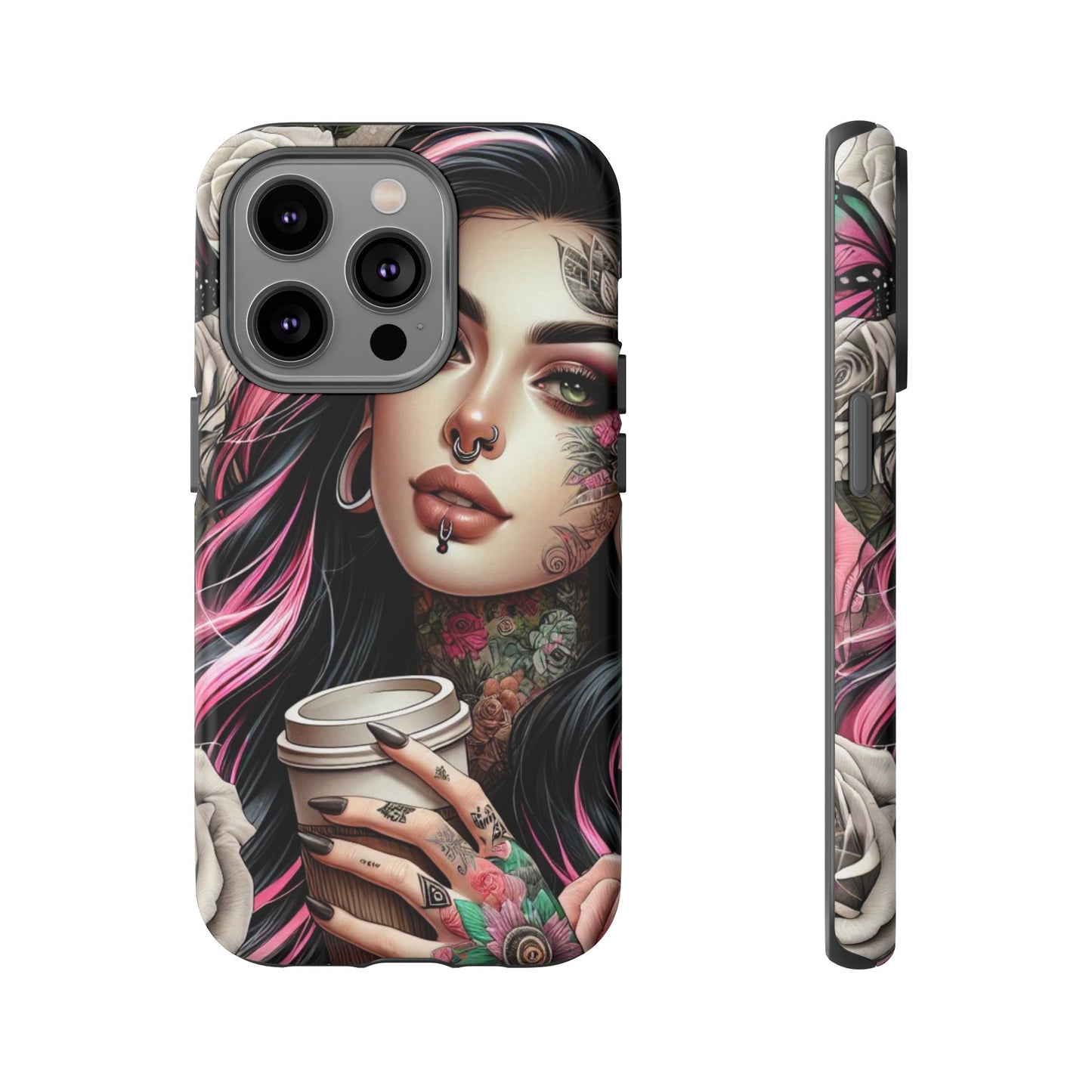Gothic Rose Coffee Queen Mobile Case