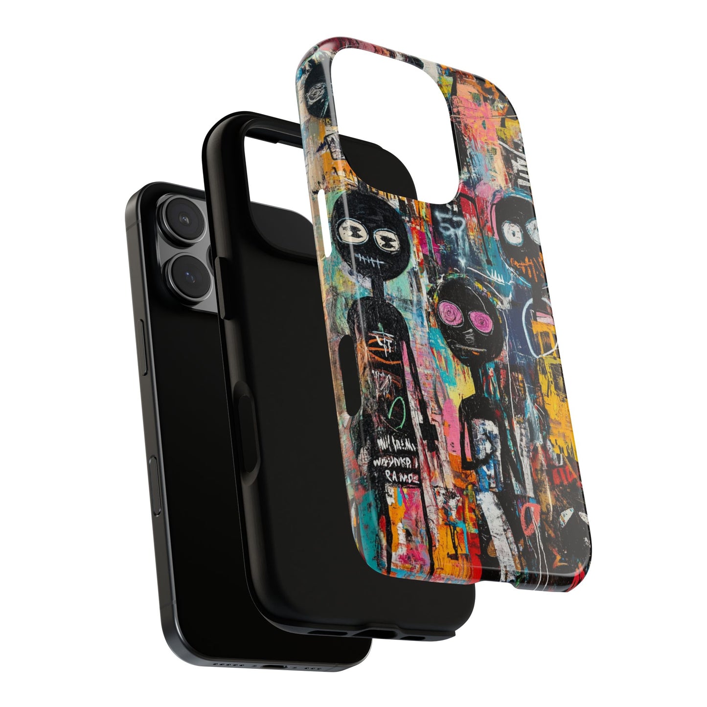 Basquiat Art iPhone Case – Modern Urban Graffiti Design - iPhone, Samsung & Google Pixel Cover - Artistic Painting Case,  Art Lover Gift