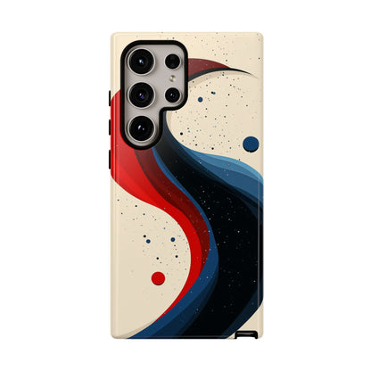 Galactic Drift – Cosmic Wave Abstract Phone Case for iPhone, Samsung & Pixel