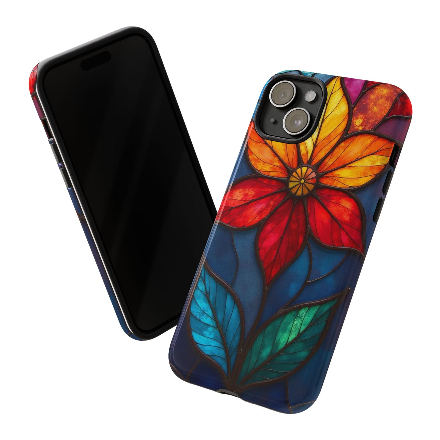 Radiant Blossom: Red and Orange Floral Elegance