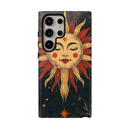 Boho Cosmic Sun Phone Case for iPhone, Pixel & Samsung