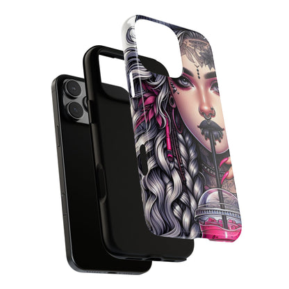 Icy Rebel – Silver Dreads & Edgy Street Chic Mobile Cover