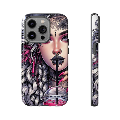 Icy Rebel – Silver Dreads & Edgy Street Chic Mobile Cover