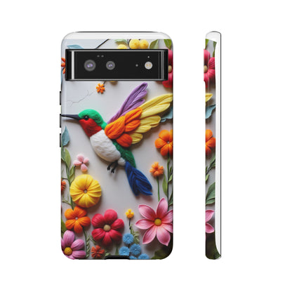 Elegant Hummingbird with Floral Mosaic Design | Nature's Artistic Vibes | Pixel 8 pro