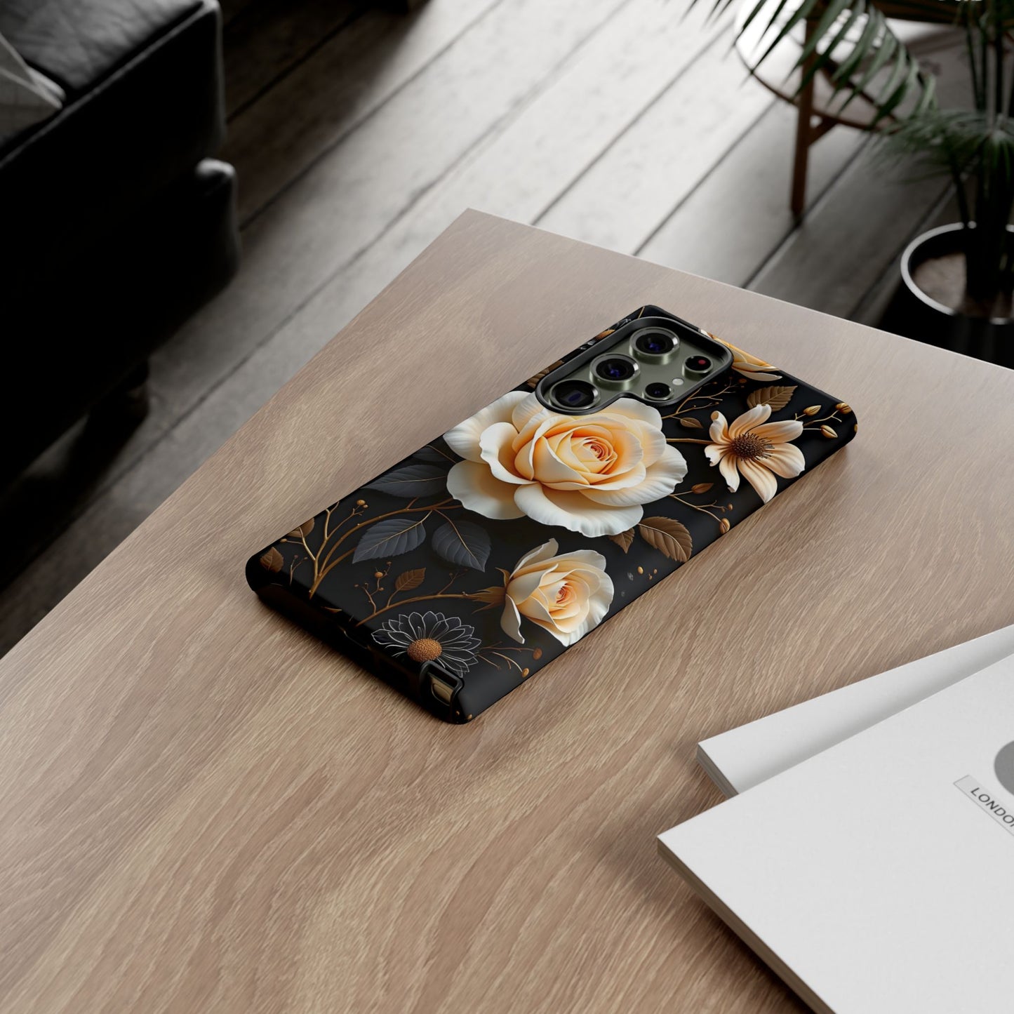 Elegant 3D Floral Design, Botanical Phone Case design for Iphone.
