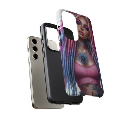 Boho Dream – Vibrant Dreadlocks & Floral Ink Mobile Cover