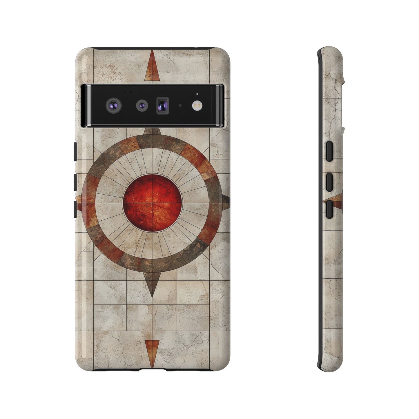 Boho Stone Compass Phone Case for iPhone, Pixel & Samsung