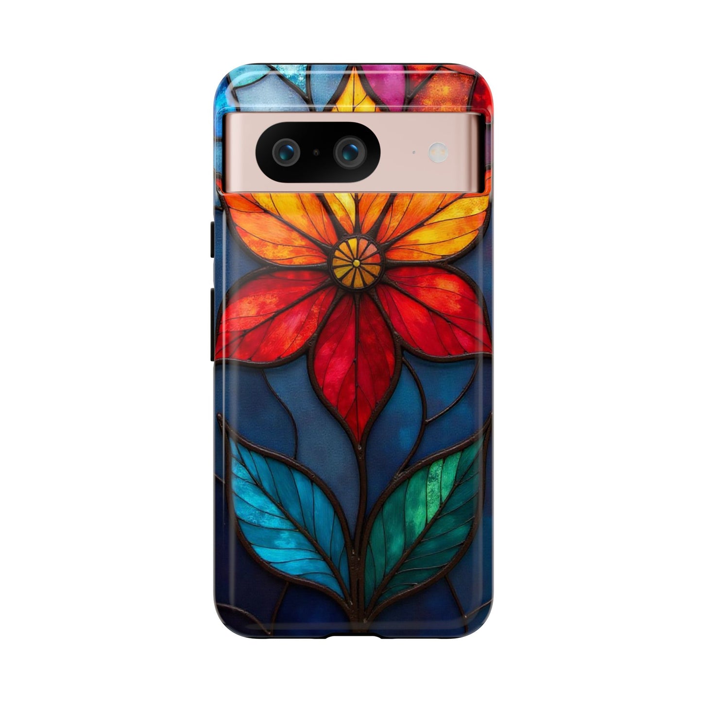 Radiant Blossom: Red and Orange Floral Elegance