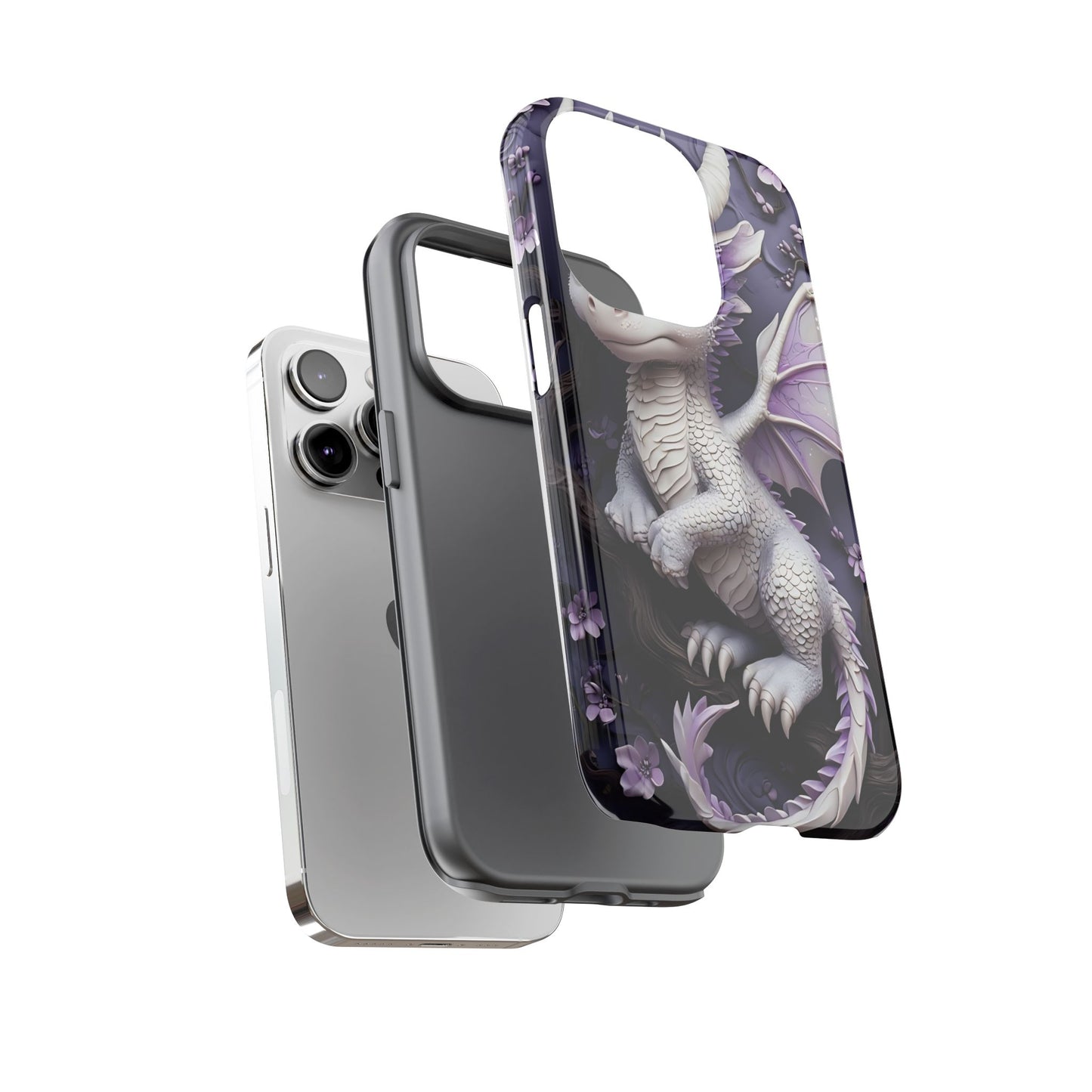 Charming Young Dragon on a Branch Phone Case Design