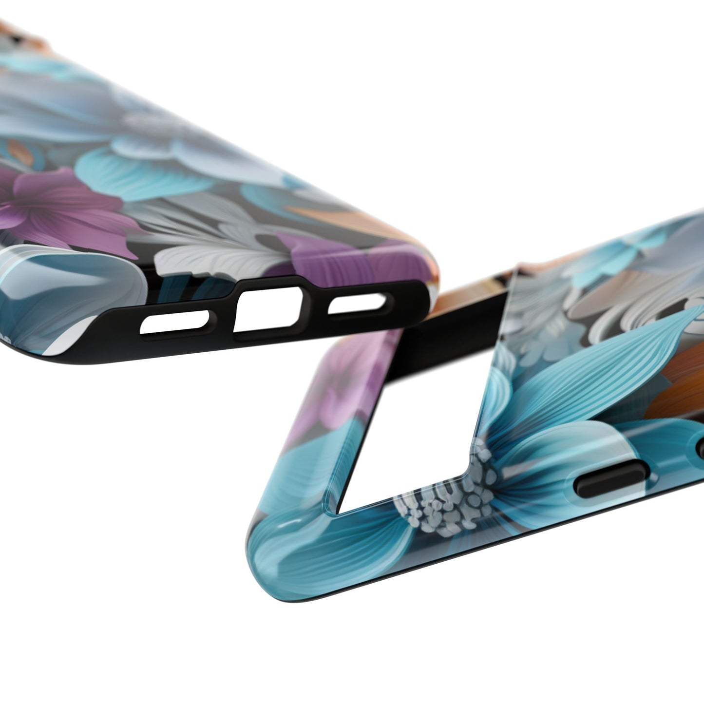 Elegant 3D Floral Bloom Mobile Case – Vivid & Artistic