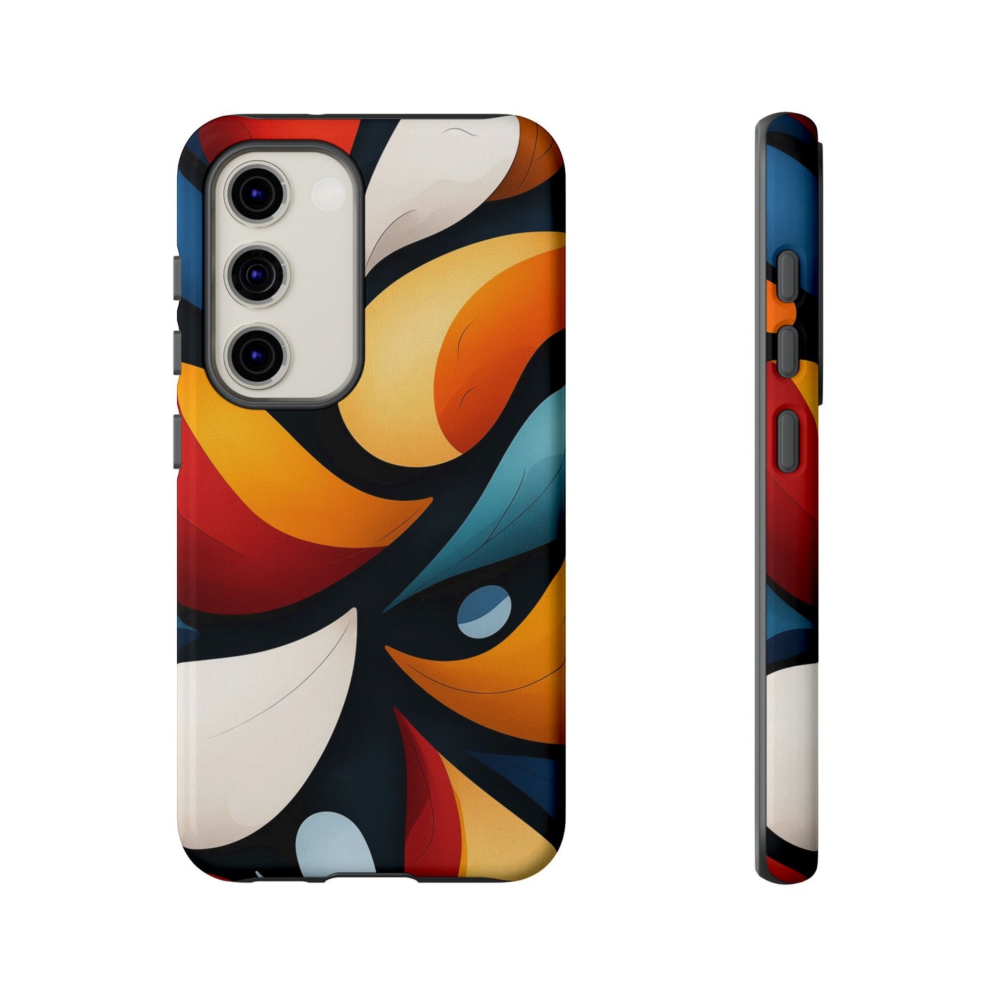 Petal Drift – Modern Abstract Leaf Pattern Phone Case for iPhone, Samsung & Pixel