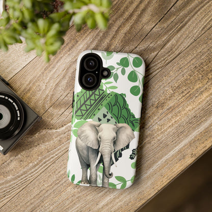 Tropical Elephant Mobile Cover – Nature-Inspired Boho Art