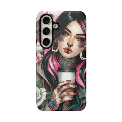 Tattooed Coffee Lover Art Mobile Case