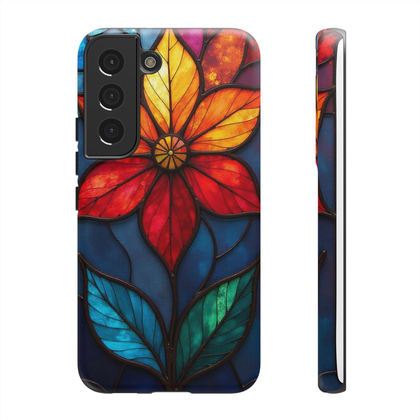 Radiant Blossom: Red and Orange Floral Elegance