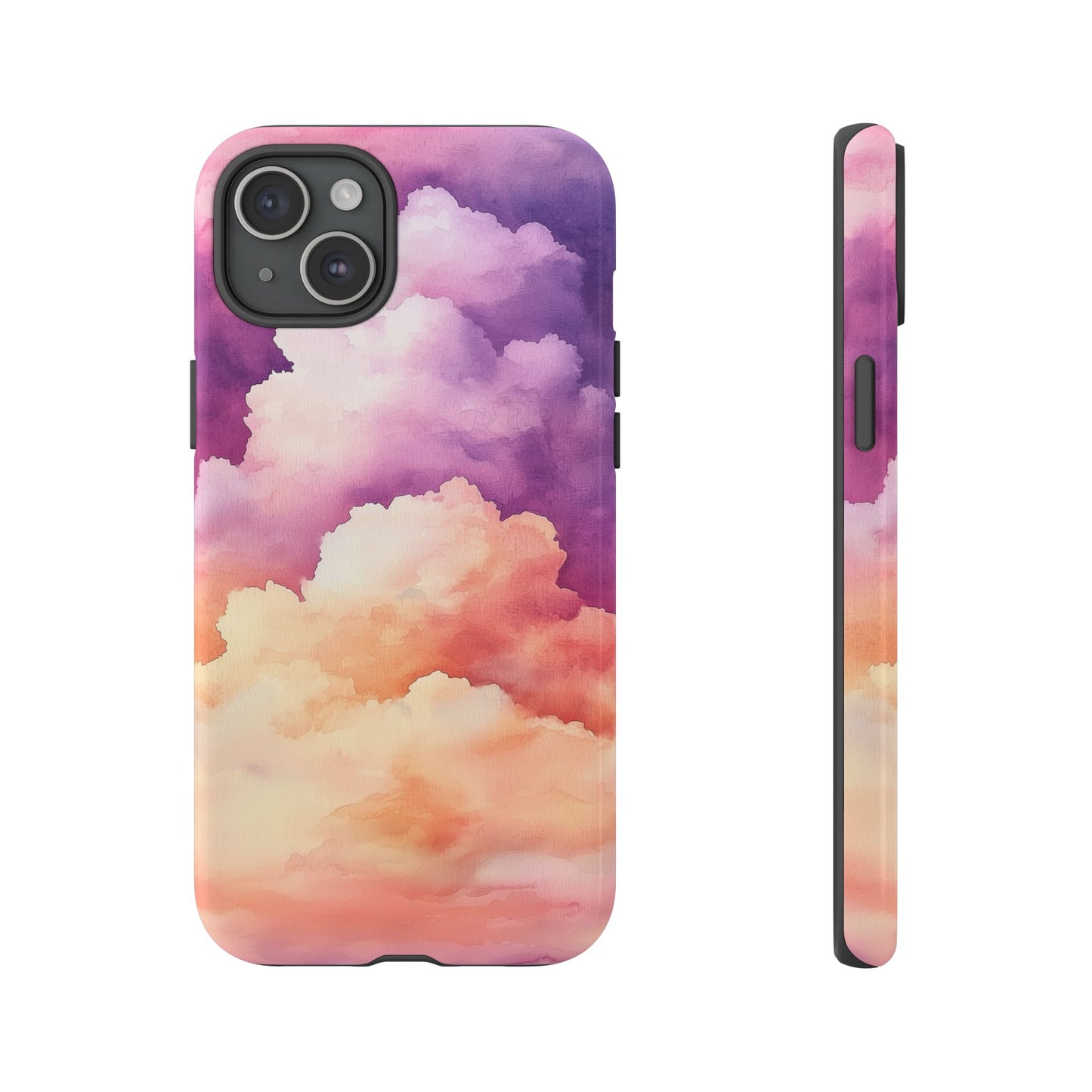 Cotton Candy Skies Watercolor Phone Case for iPhone, google Pixel & Samsung
