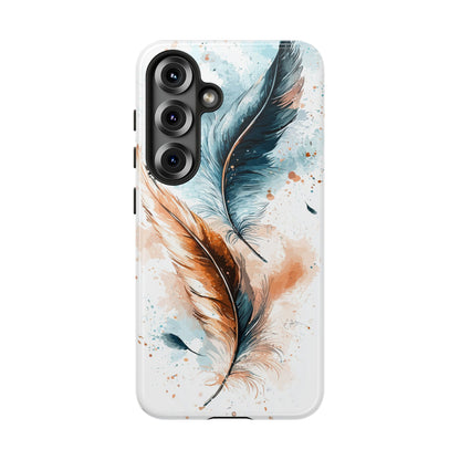 Feather Glow Watercolor Phone Case for iPhone, google Pixel & Samsung