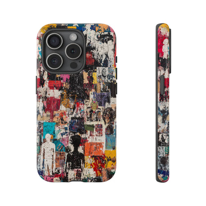 Graffiti Phone Case – Basquiat Street Art Design - iPhone, Samsung & Google Pixel Cover - Artistic Painting Case,  Art Lover Gift
