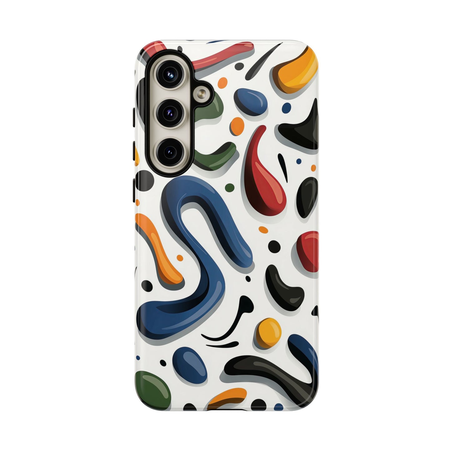 Color Cascade – Glossy Abstract Blob Case for iPhone, Pixel & Samsung