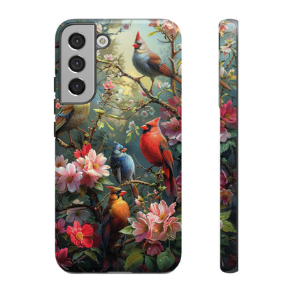Floral Birds Phone Case – Cute & Protective Cover for iPhone, Samsung & Google Pixel
