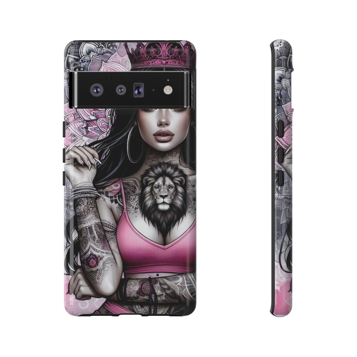 Queen of the Jungle – Regal Tattooed Goddess Mobile Cover