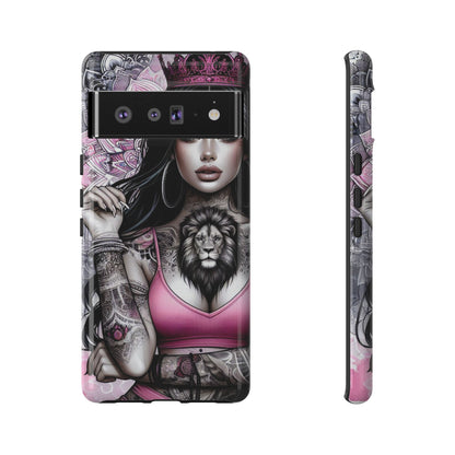 Queen of the Jungle – Regal Tattooed Goddess Mobile Cover