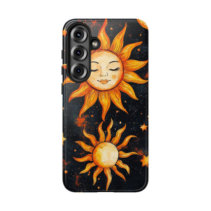 Celestial Sun & Moon Boho Phone Case for iPhone, Pixel & Samsung