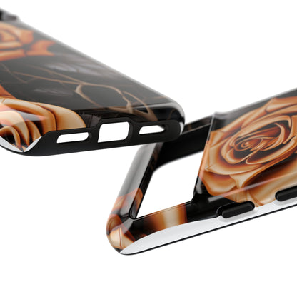 Midnight Gold Rose Mobile Case