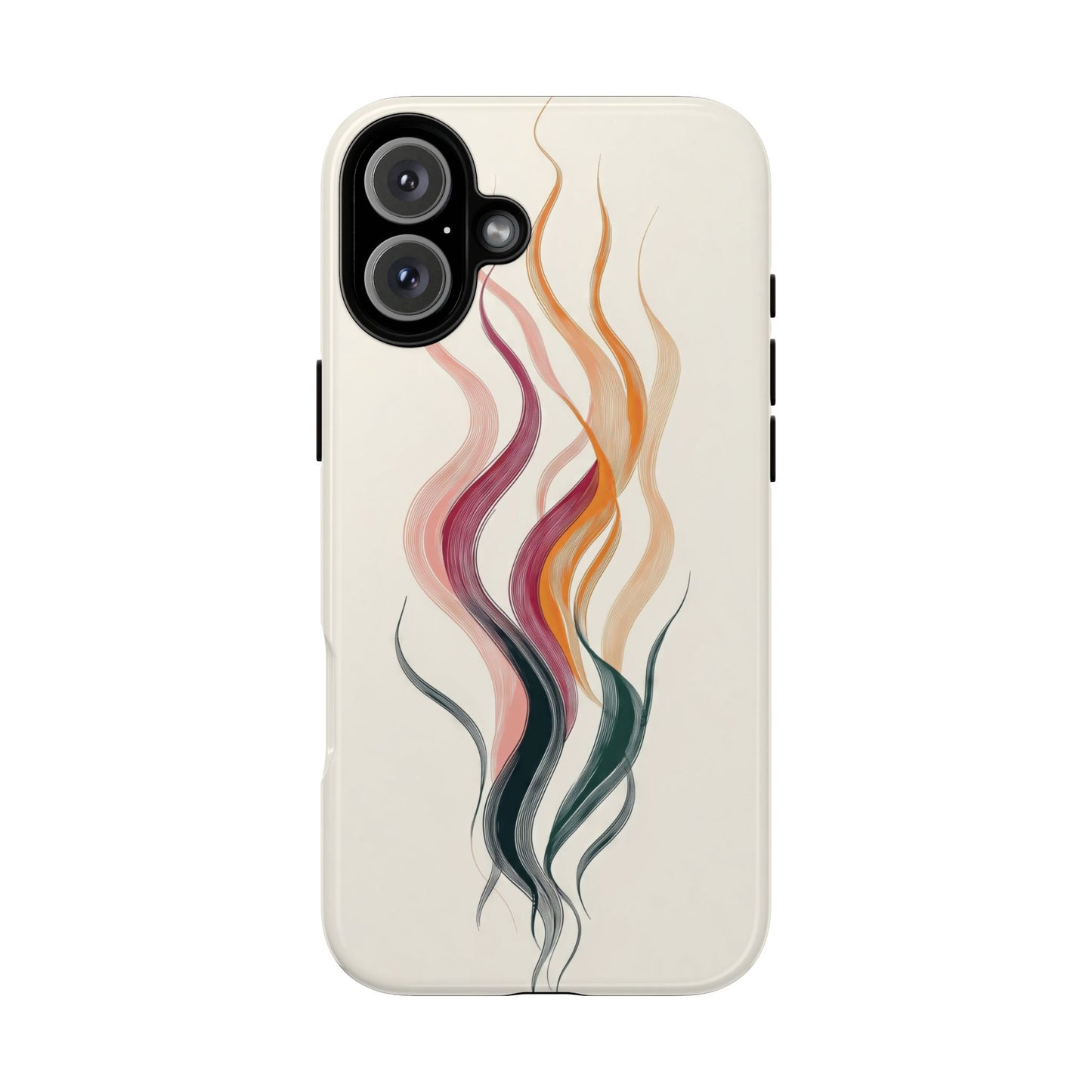 Whispering Waves – Elegant Line Art Abstract Phone Case for iPhone, Samsung & Pixel