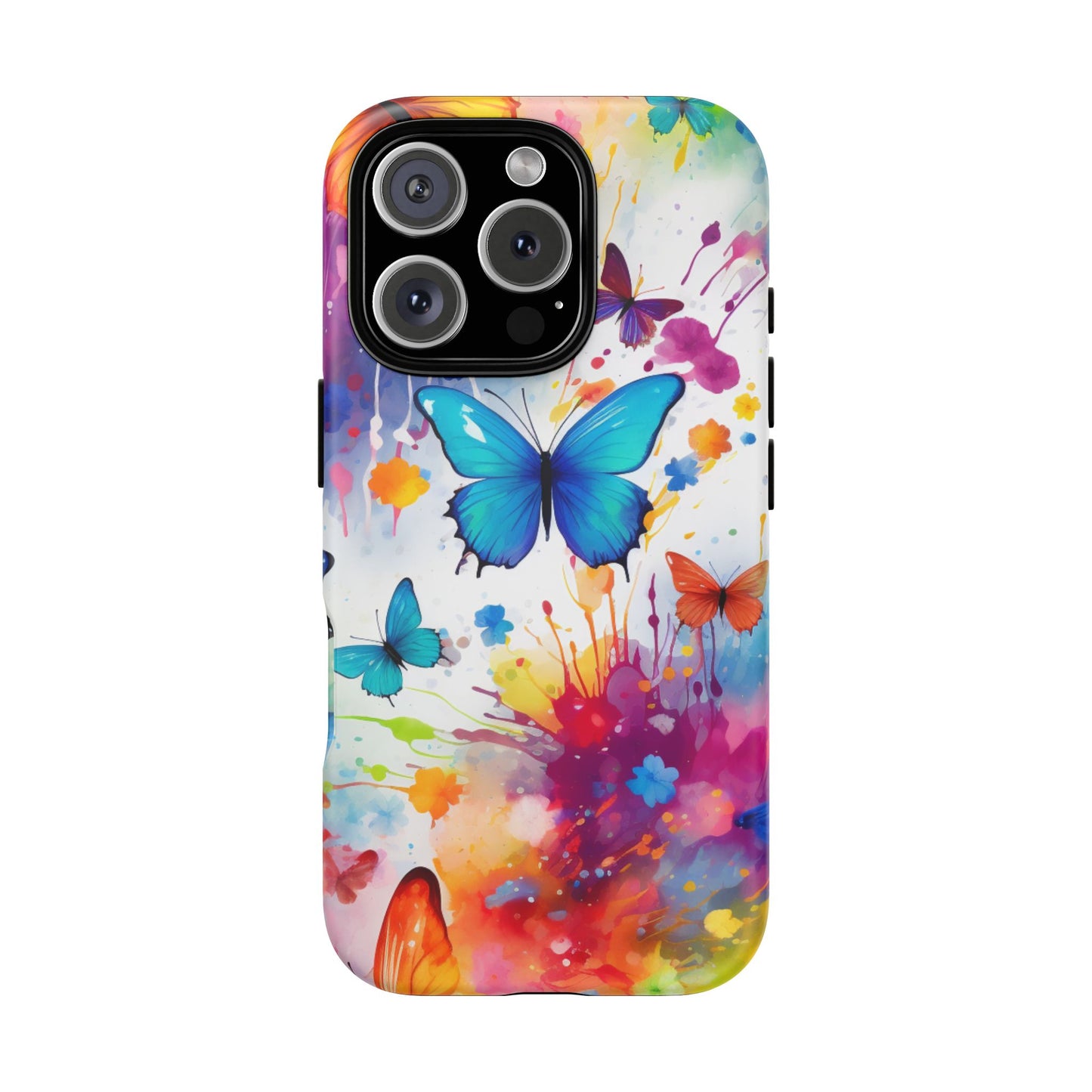Vibrant Watercolor Butterfly Mobile Case
