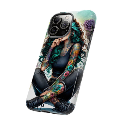 Urban Wildflower – Edgy Tattooed Beauty Mobile Cover