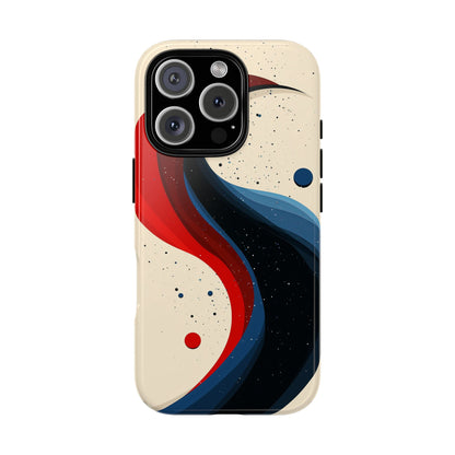 Galactic Drift – Cosmic Wave Abstract Phone Case for iPhone, Samsung & Pixel