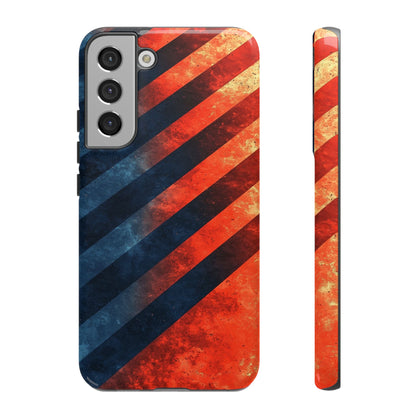 Molten Stripes – Grunge Gradient Abstract Phone Case for iPhone, Samsung & Pixel