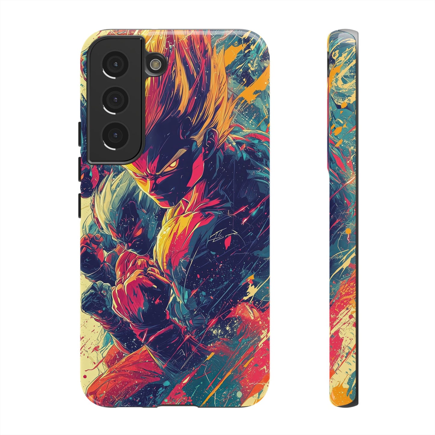 Saiyan Fury | Anime Warrior Power Surge | Comic Style Dragon Battle Phone Case for iPhone, Samsung & Pixel