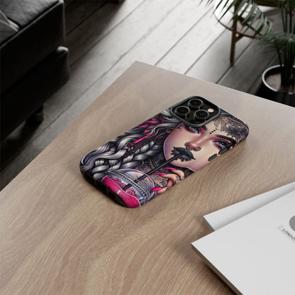 Icy Rebel – Silver Dreads & Edgy Street Chic Mobile Cover