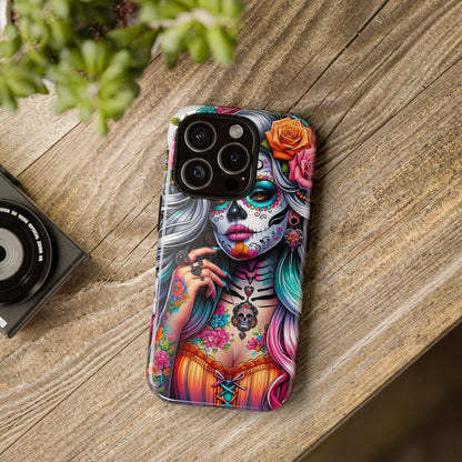 Sugar Skull Goddess – Día de los Muertos Floral Queen Mobile Cover
