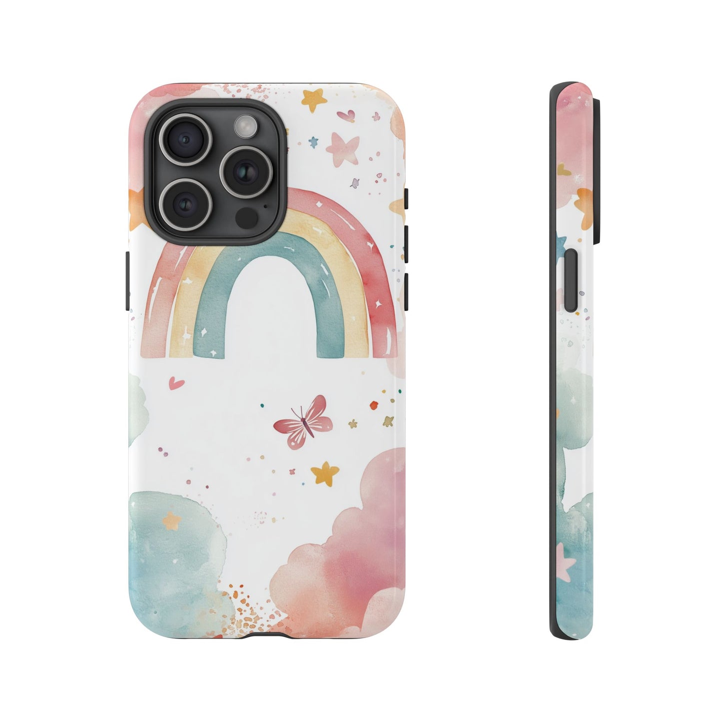 Rainbow Whimsy Watercolor Phone Case for iPhone, google Pixel & Samsung
