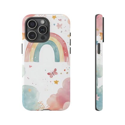 Rainbow Whimsy Watercolor Phone Case for iPhone, google Pixel & Samsung