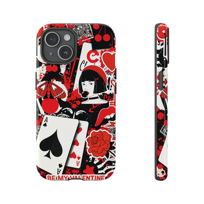 Bold Red & Black Ace Card Phone Case